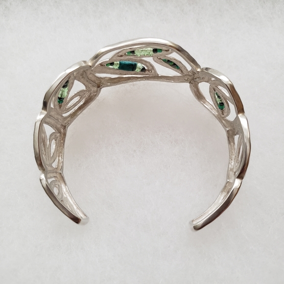 Silpada Sterling Silver Turquoise 'Garden Party' Cuff Bracelet B2182 - Picture 13 of 16